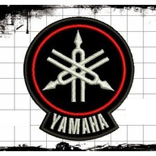 Nášivka Yamaha znak biely